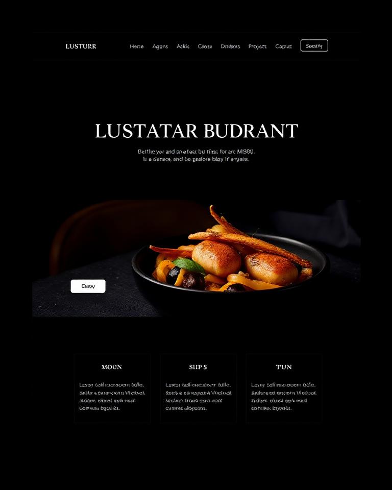 Template Gastronomia de Autor